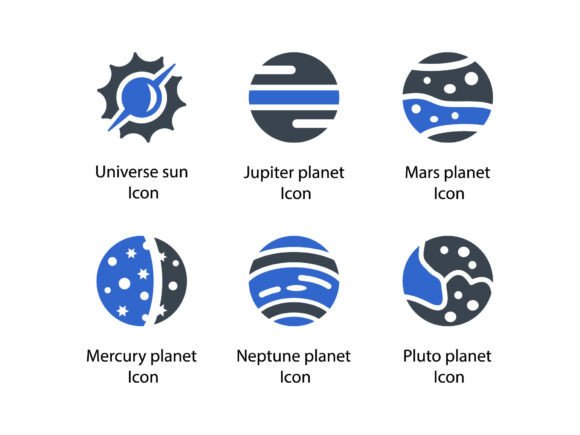 Space Icon Set 6: Cosmic Clarity for Designers