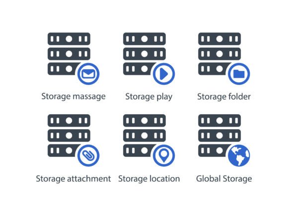 Stroage Icon Set 3: Clean, Versatile Glyph Icons Built for Real Design Work