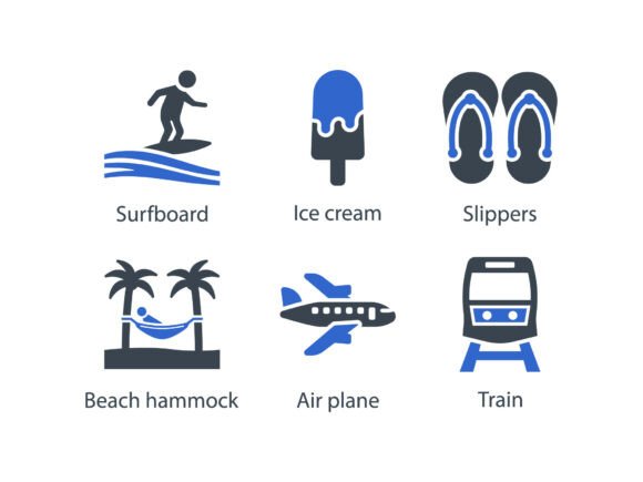 Summer Icon Set 4: Beautiful, Meticulously Designed Glyph Icons for Real-World Use