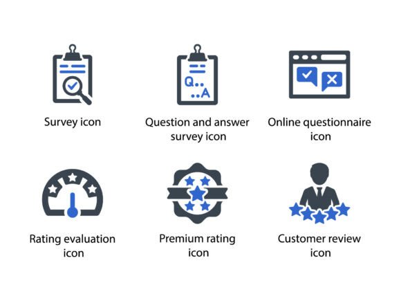 Survey Rating Icon Set 2: Precision Icons for Clear Feedback Design