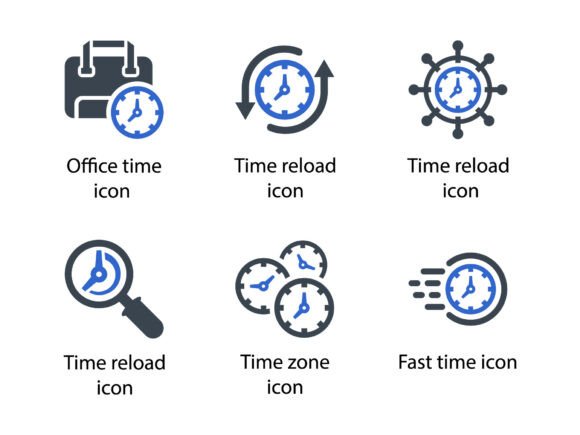 Time Icon Set 3: Precision, Versatility, and Design Integrity for Modern Visual Communication