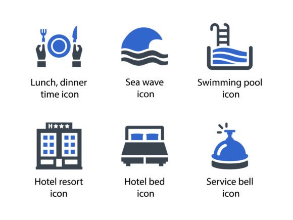 Travel Vacation Icon Set 1: Clean, Versatile Glyph Icons