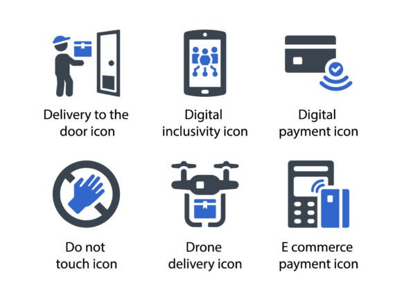 Untact Economy Icon Set 3: Strategic Clarity for Modern Design and Communication