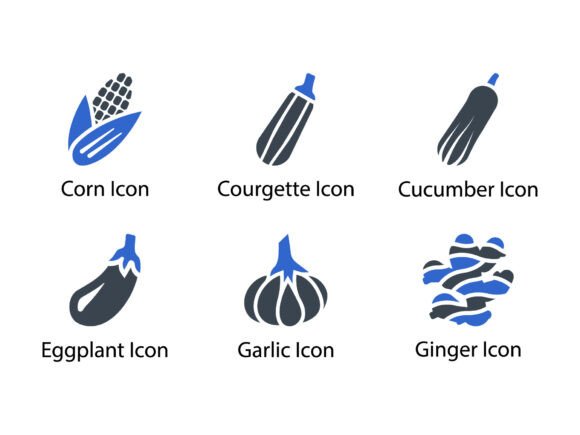 Vegetable Fruit Icon Set 2: A Thoughtfully Crafted Resource for Designers and Communicators