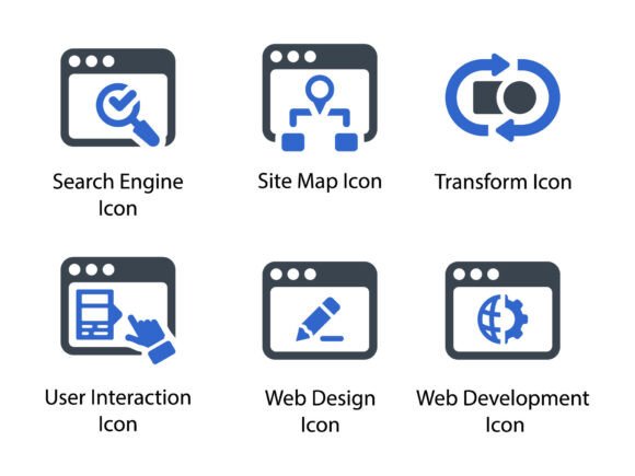 Web Development Icon Set 4: Precision Glyph Icons for Real-World Design Workflows