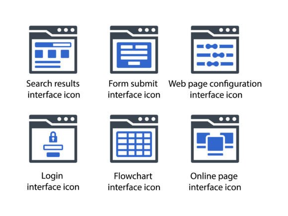 Website Interface Icon Set 1