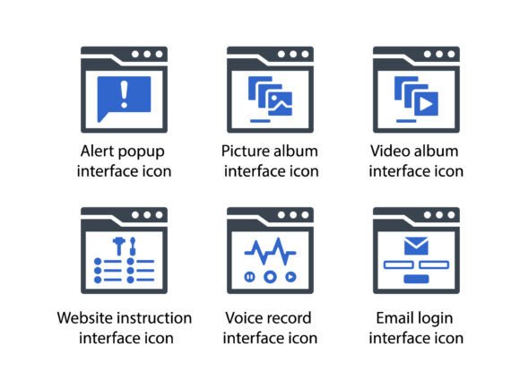Website Interface Icon Set 5: Precision, Versatility, and Cross-Media Readiness in Modern Design